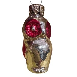 Rare Vintage Mercury Glass Owl Ornament 🦉✨ West Germany MCM